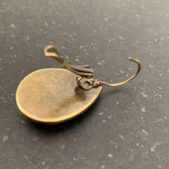 Khokhloma Boho Drop Earrings for Men Women, Unique Handcrafted Russian Folk Art - Picture 6 of 9